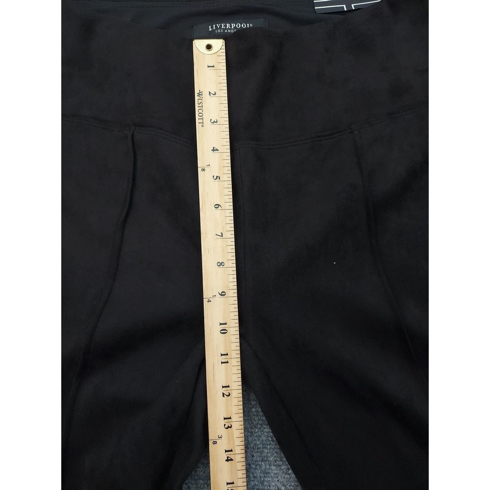 Liverpool Pants Women XL Petite Black Pearl Flare Soft Pull On Stretch High Rise - Picture 10 of 13